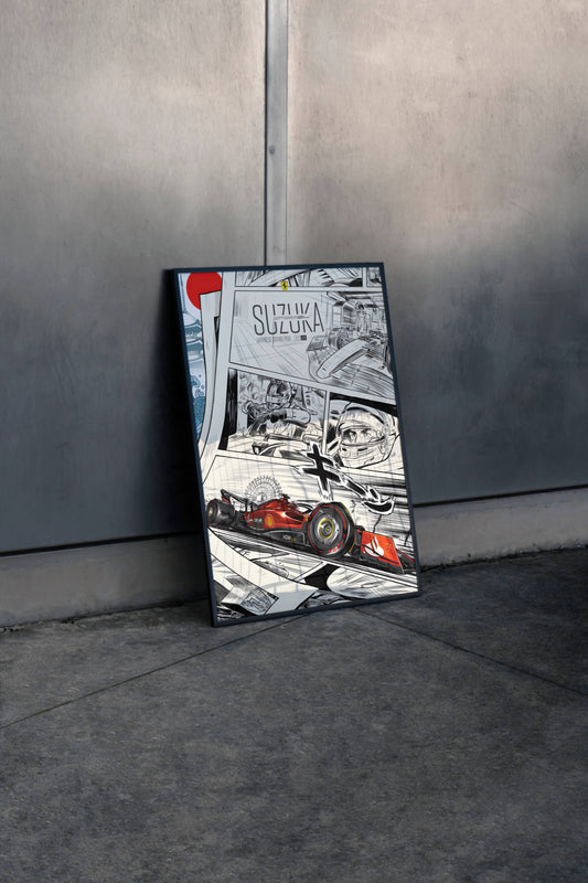 Suzuka Circuit F1 Poster Frame