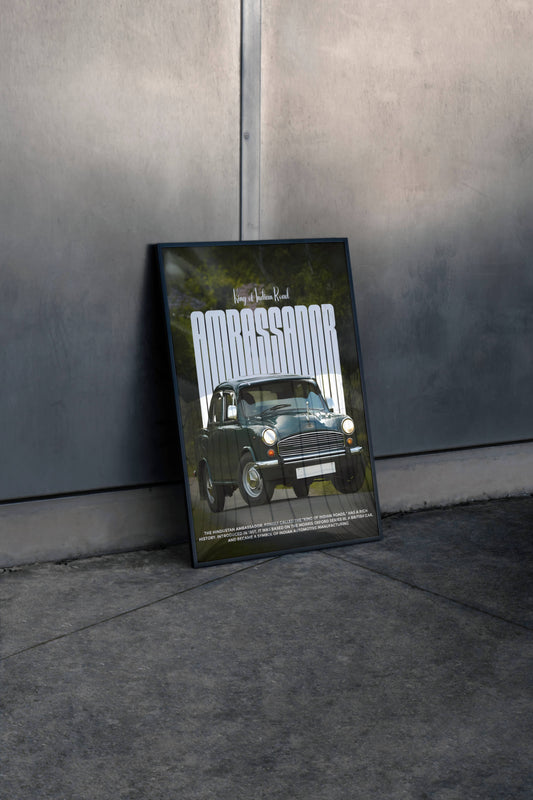 Black Ambassador (King of Indian roads) Poster Frame