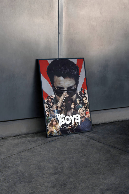 The Boys Dark Superhero Drama Show Poster Art Frame
