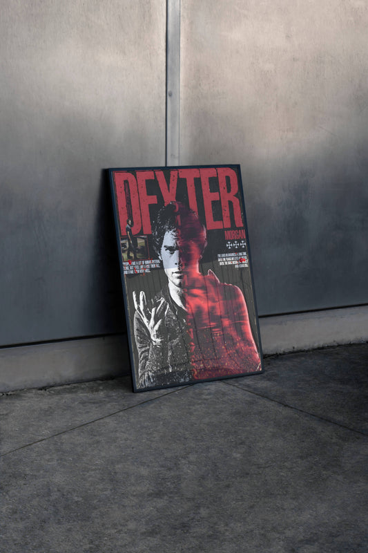 Dexter Showtime Thriller TV Series Dramatic Poster Art Frame