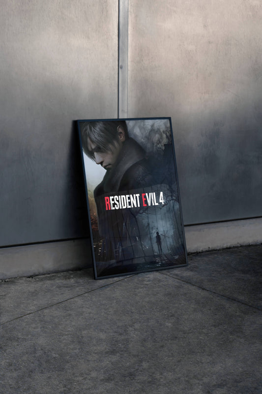 Resident Evil 4 Horror Game Poster Frame