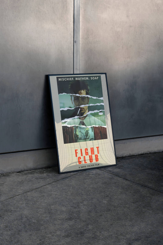 Fight Club Iconic Cult Classic Movie Poster Frame