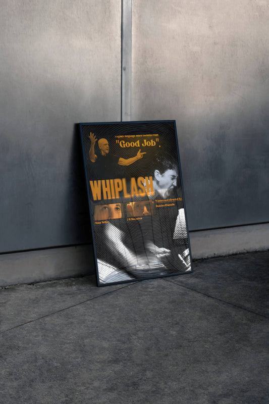 Whiplash Drumming Drama Intensity Movie Poster Frame