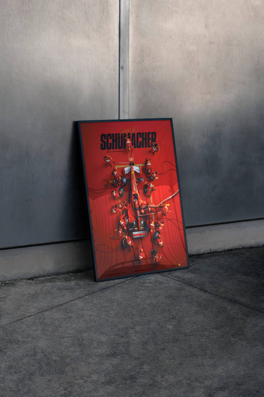 Schumacher F1 Legend Poster Frame