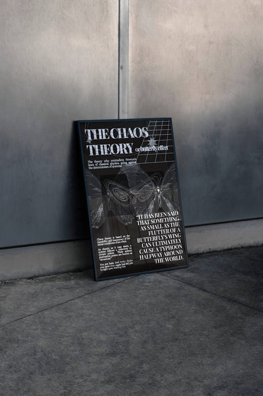 Chaos Theory Butterfly Effect Poster Frame