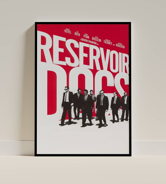 Reservoir Dogs Tarantino Classic Black Suit Movie Poster Frame