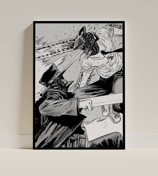 Chainsaw man Art Poster Frame