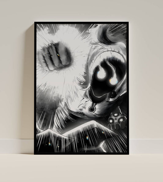 SERIOUS Punch Art Poster Frame