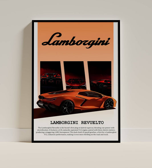 Lamborghini Revuelto Poster Frame
