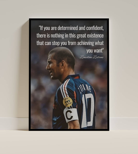 Zinedine Zidane Poster Frame