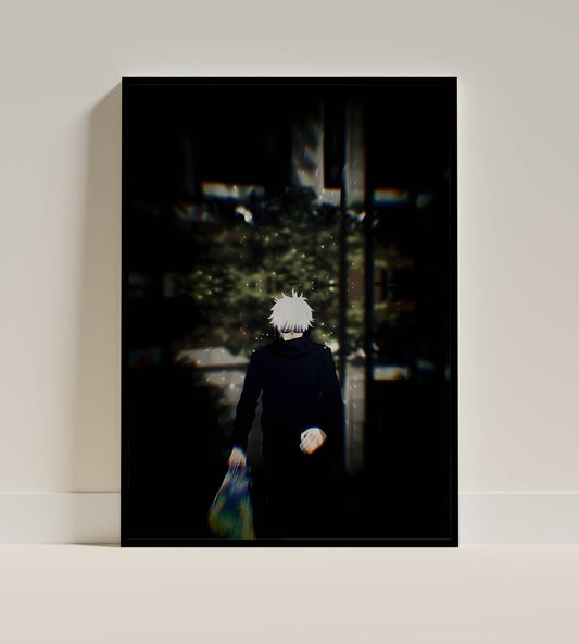 Gojo Satoru Jujutsu Kaisen Dark Art Poster Frame