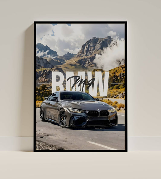 BMW Alpine Drive Poster Frame