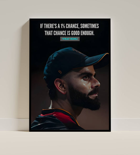 Virat Kohli 1% Chance Frame