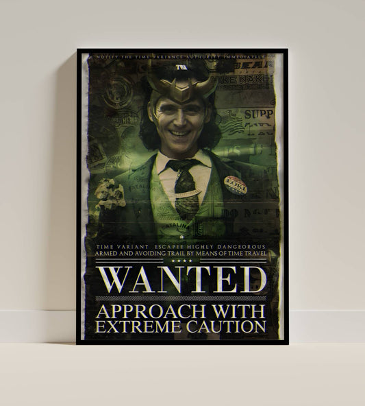 LOKI Wanted Poster Frame