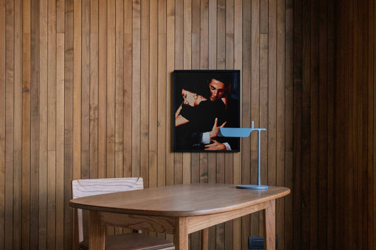 Intimate Dance Embrace Romantic Couple Art Frame