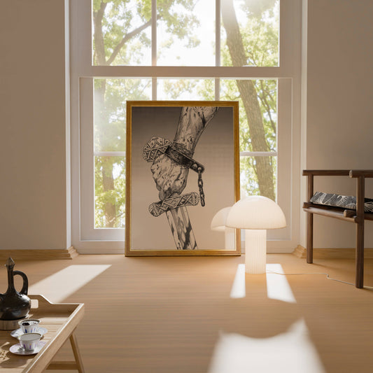 Sword Grip Warrior Fantasy Art Poster Frame