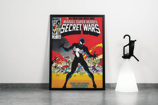 Marvel Secret Wars Classic Superhero Comic Poster Art Frame
