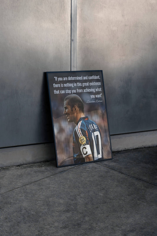 Zinedine Zidane Poster Frame