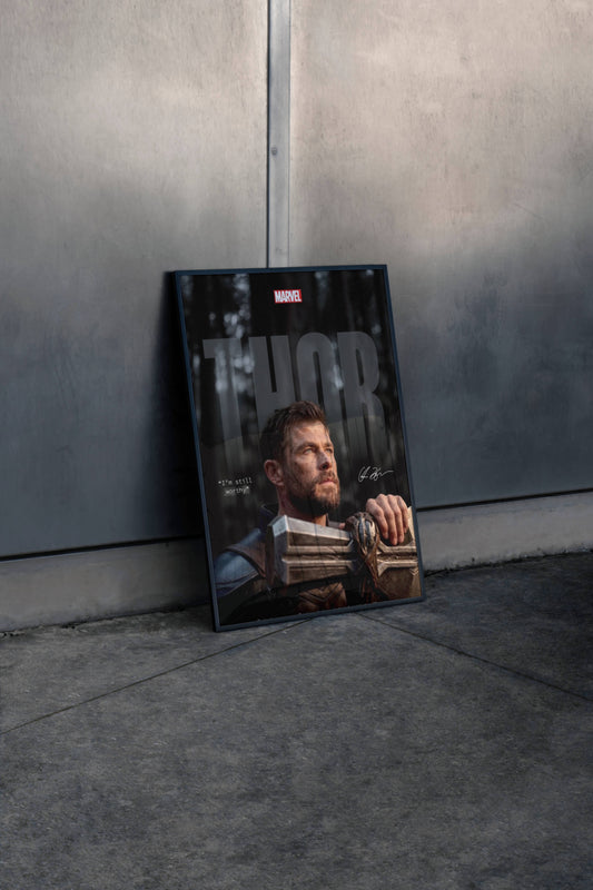 Thor Ragnarok Marvel Movie Poster Art Print | Superhero Wall Poster