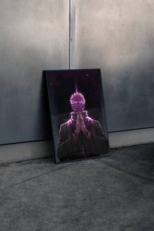 Ryomen Sukuna AURA FARM Art Poster Frame