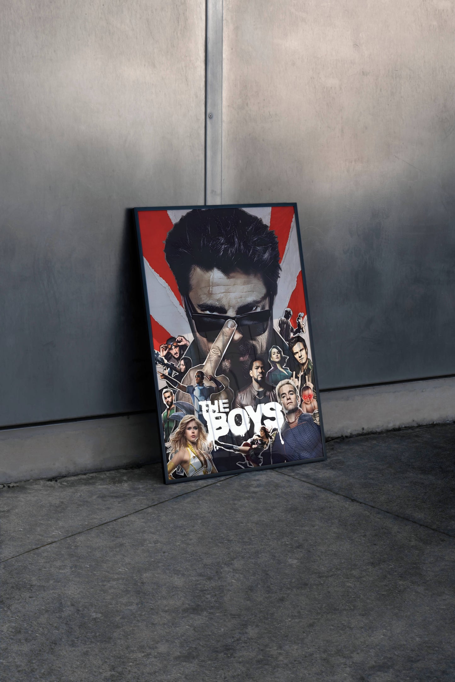 The Boys Dark Superhero Drama Show Poster Art Frame