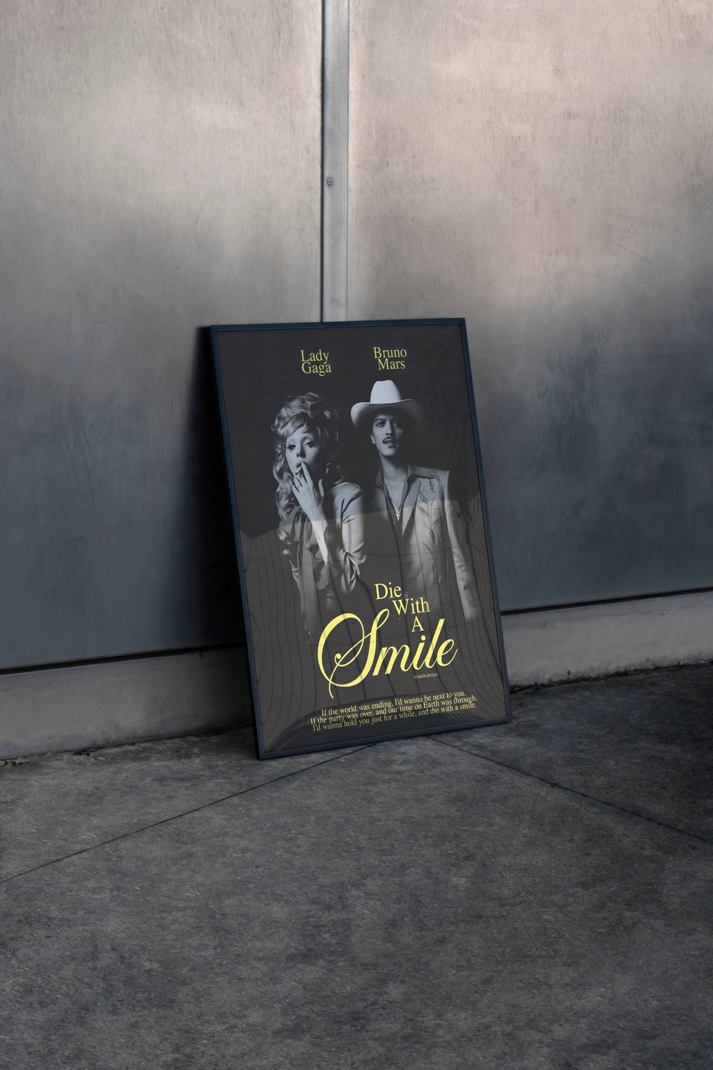 Lady Gaga Bruno Mars Die With a Smile Frame