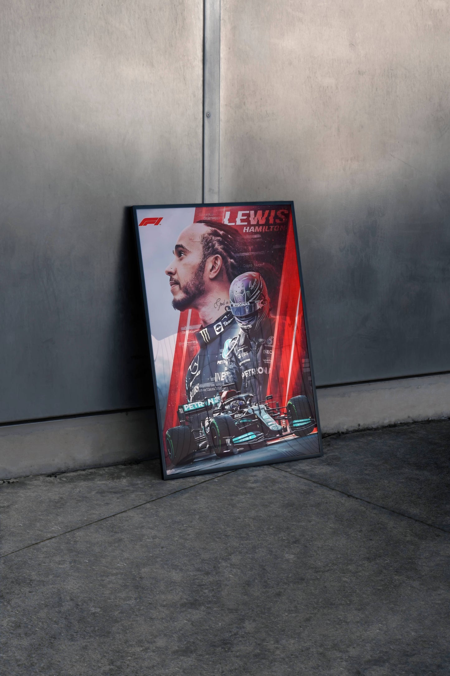 Lewis Hamilton F1 Poster Frame