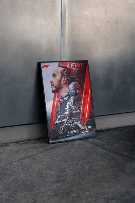 Lewis Hamilton F1 Poster Frame
