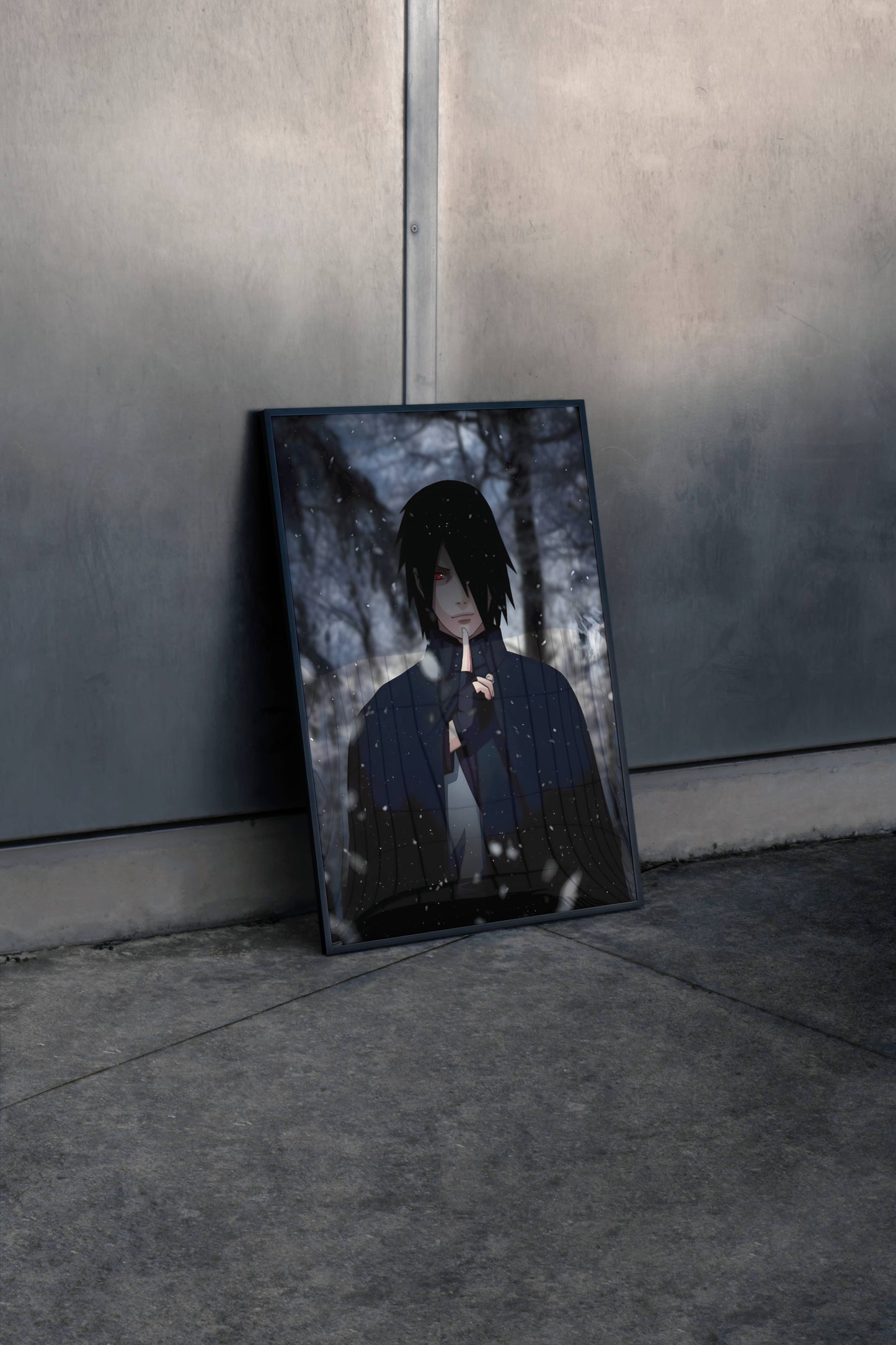 Sasuke Uchiha Naruto Anime Art Poster Frame