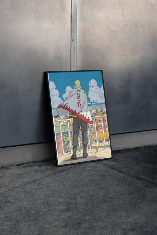 Naruto Hokage Dream Anime Art Poster Frame