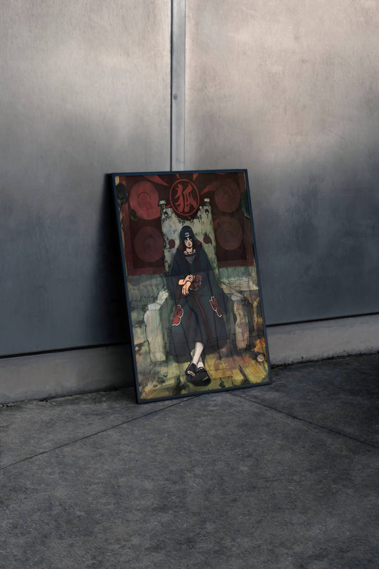 Itachi Uchiha Throne Sharingan Poster Frame