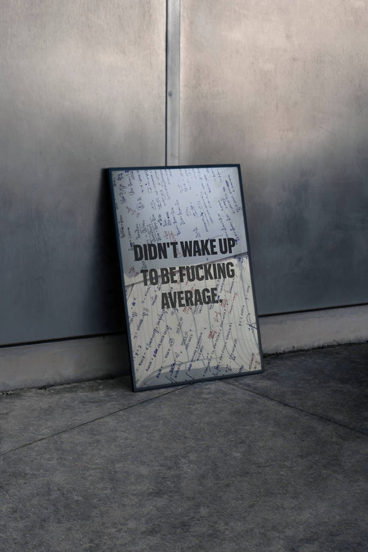 Don't Wake Up Average Motivational Frame