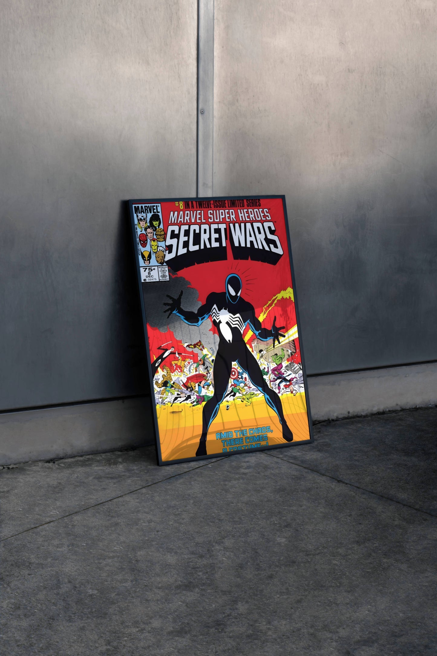 Marvel Secret Wars Classic Superhero Comic Poster Art Frame