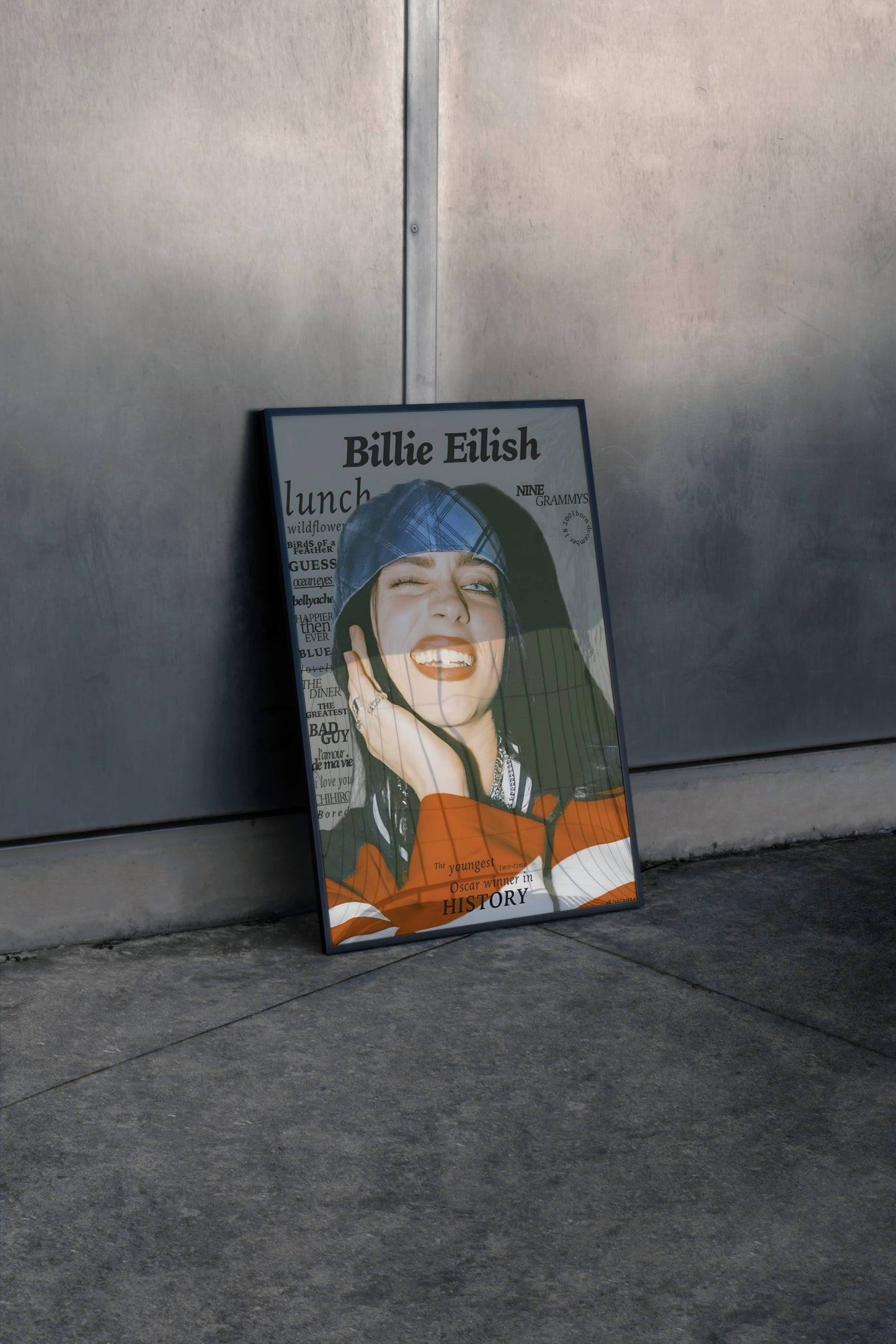 Billie Eilish Nine Grammys Frame