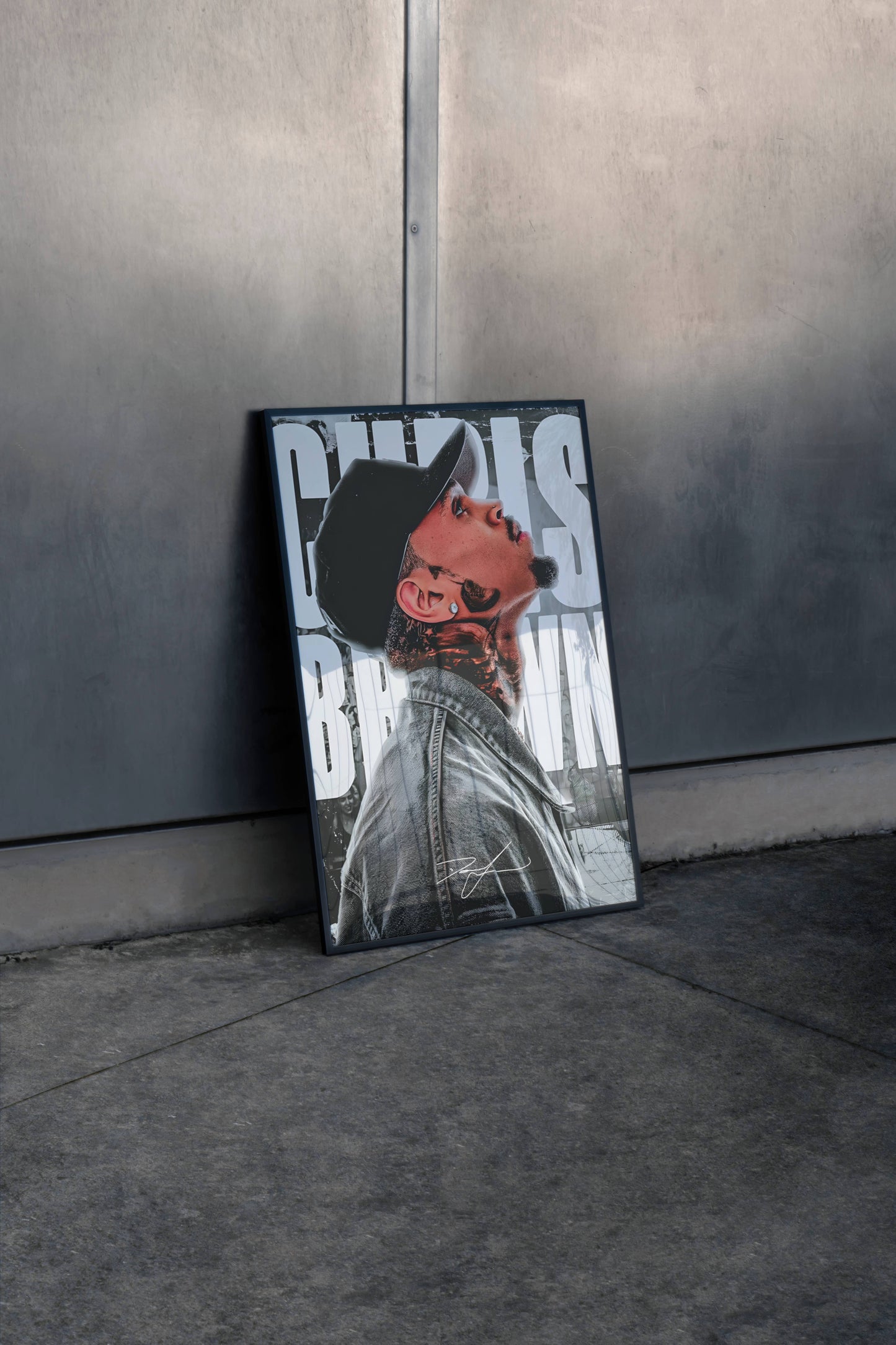 Chris Brown Poster Frame