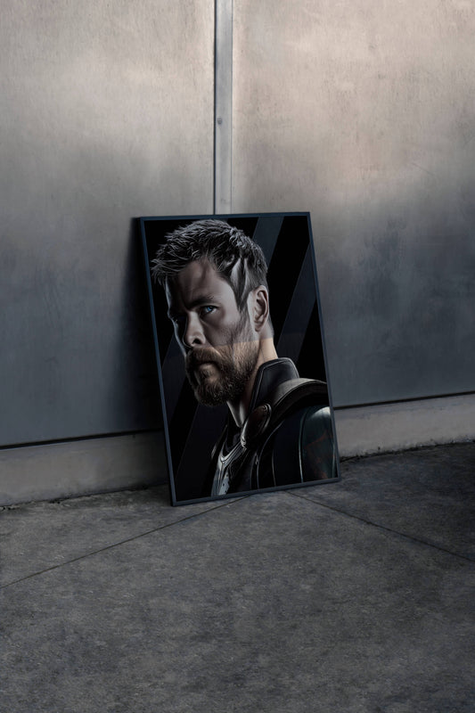 Thor Portrait Poster | Marvel Superhero Wall Art Print