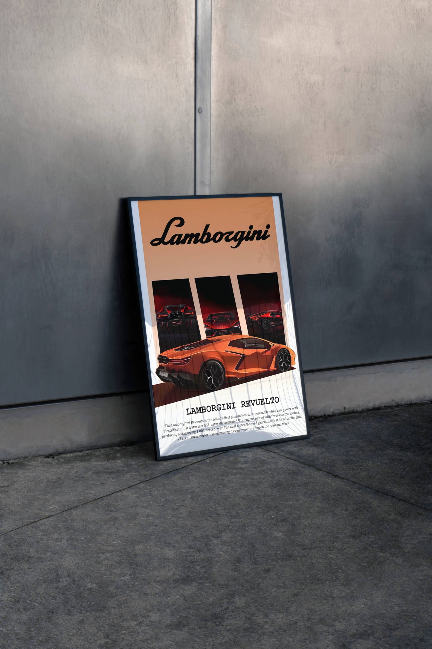 Lamborghini Revuelto Poster Frame