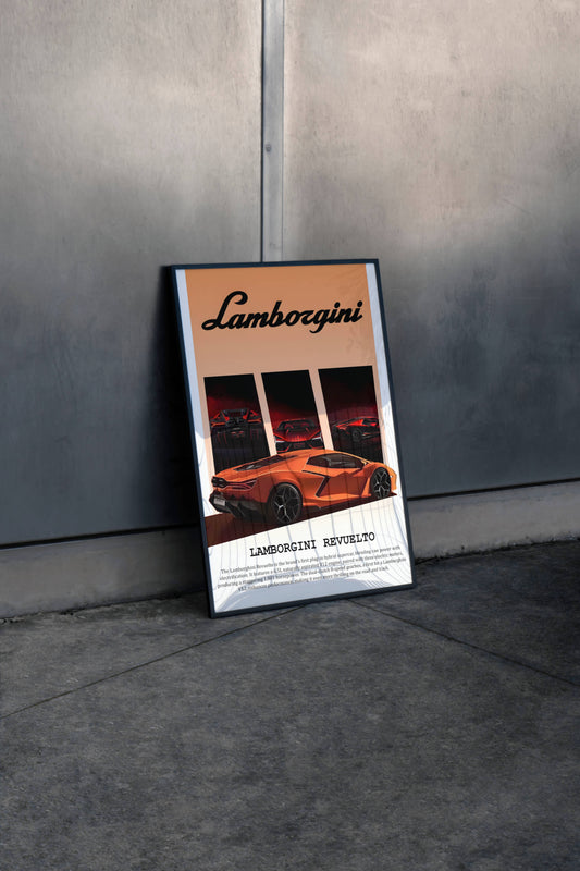 Lamborghini Revuelto Poster Frame