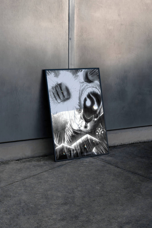 SERIOUS Punch Art Poster Frame