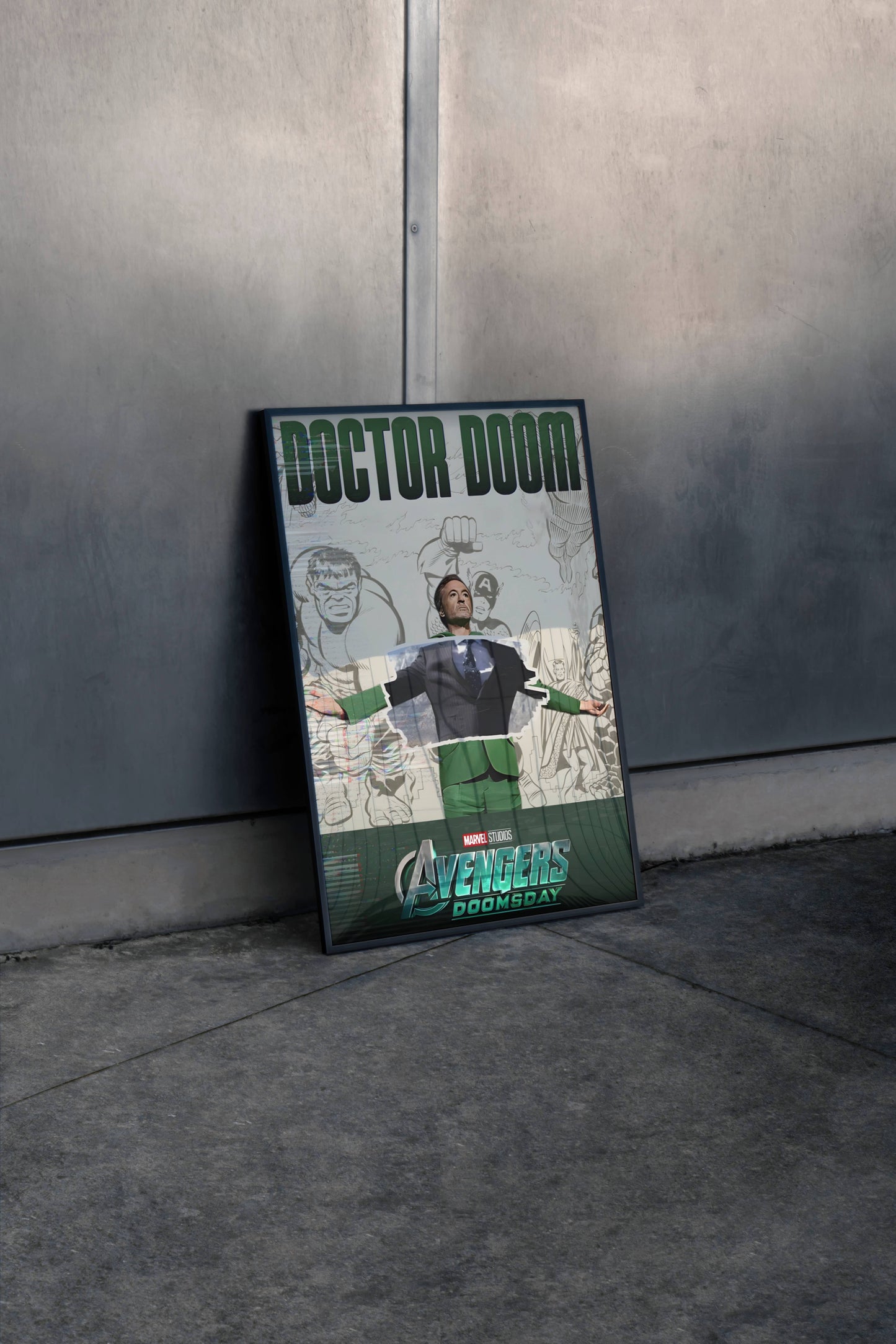Avengers Doomsday Comic Poster  Frame
