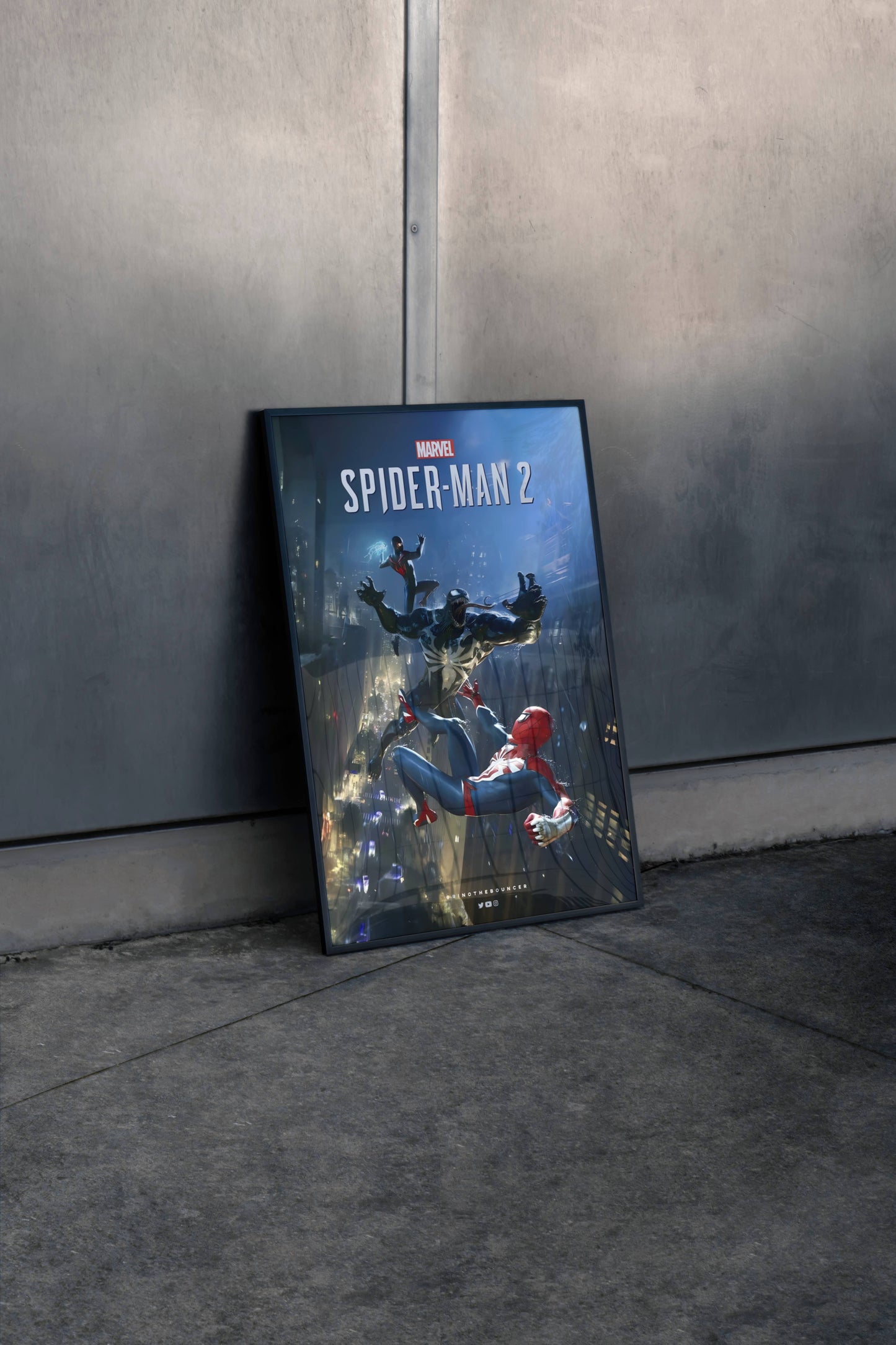 Marvel Spider-Man 2 Game Poster Frame