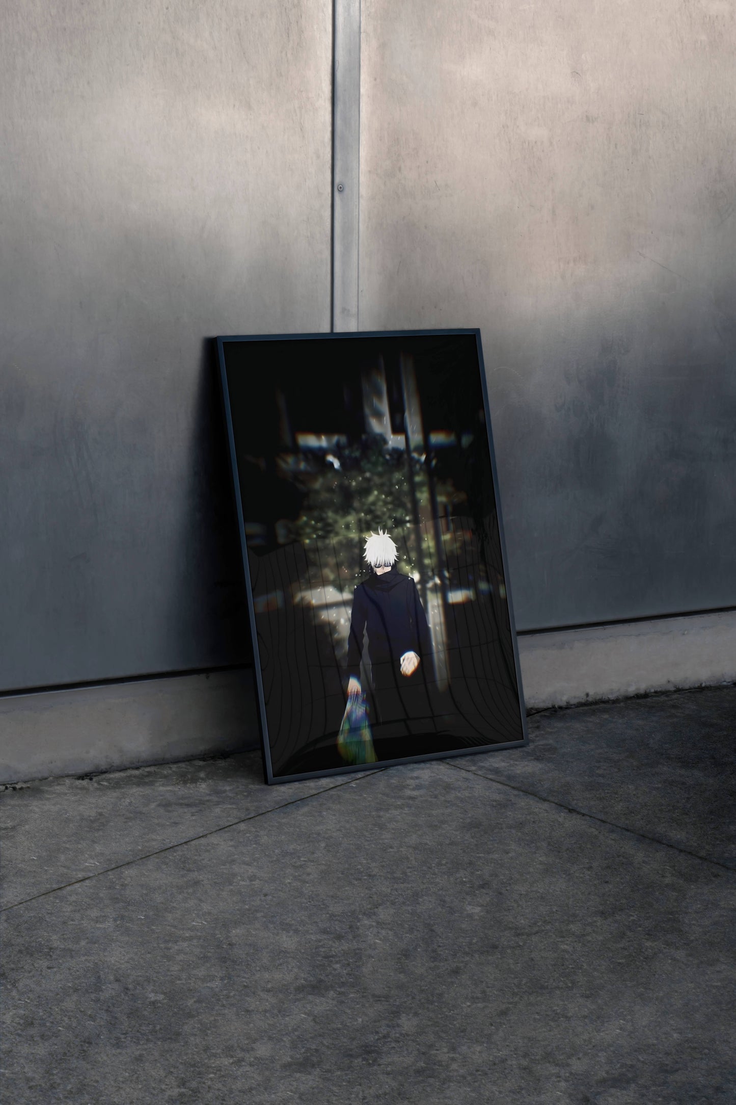 Gojo Satoru Jujutsu Kaisen Dark Art Poster Frame