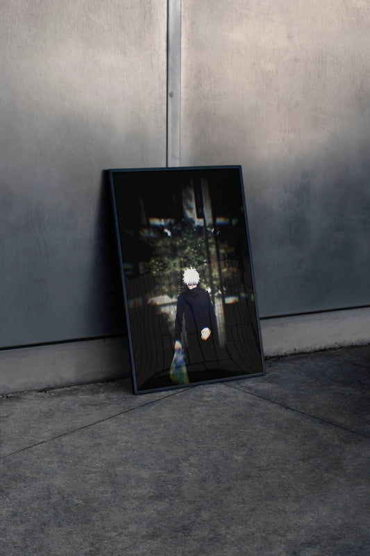 Gojo Satoru Jujutsu Kaisen Dark Art Poster Frame