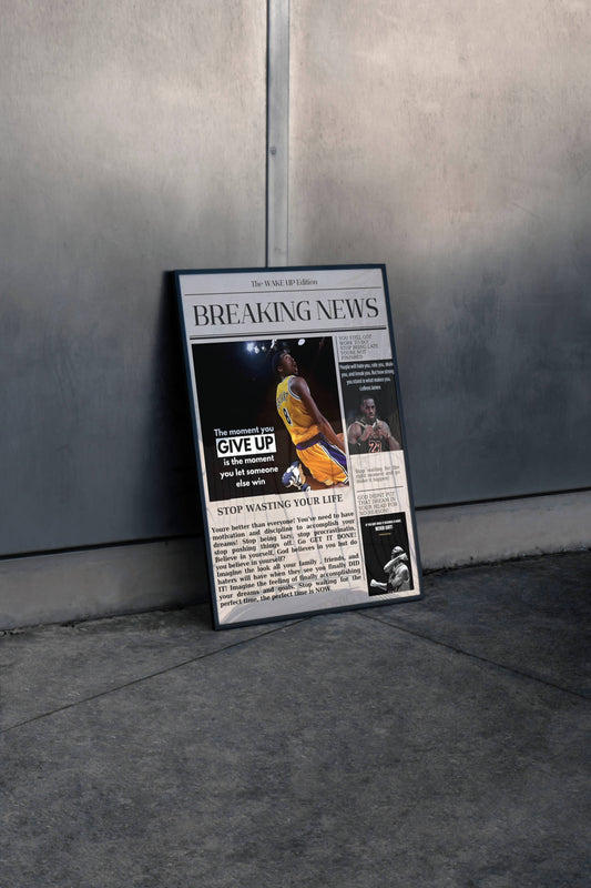 Kobe Bryant Breaking News Frame