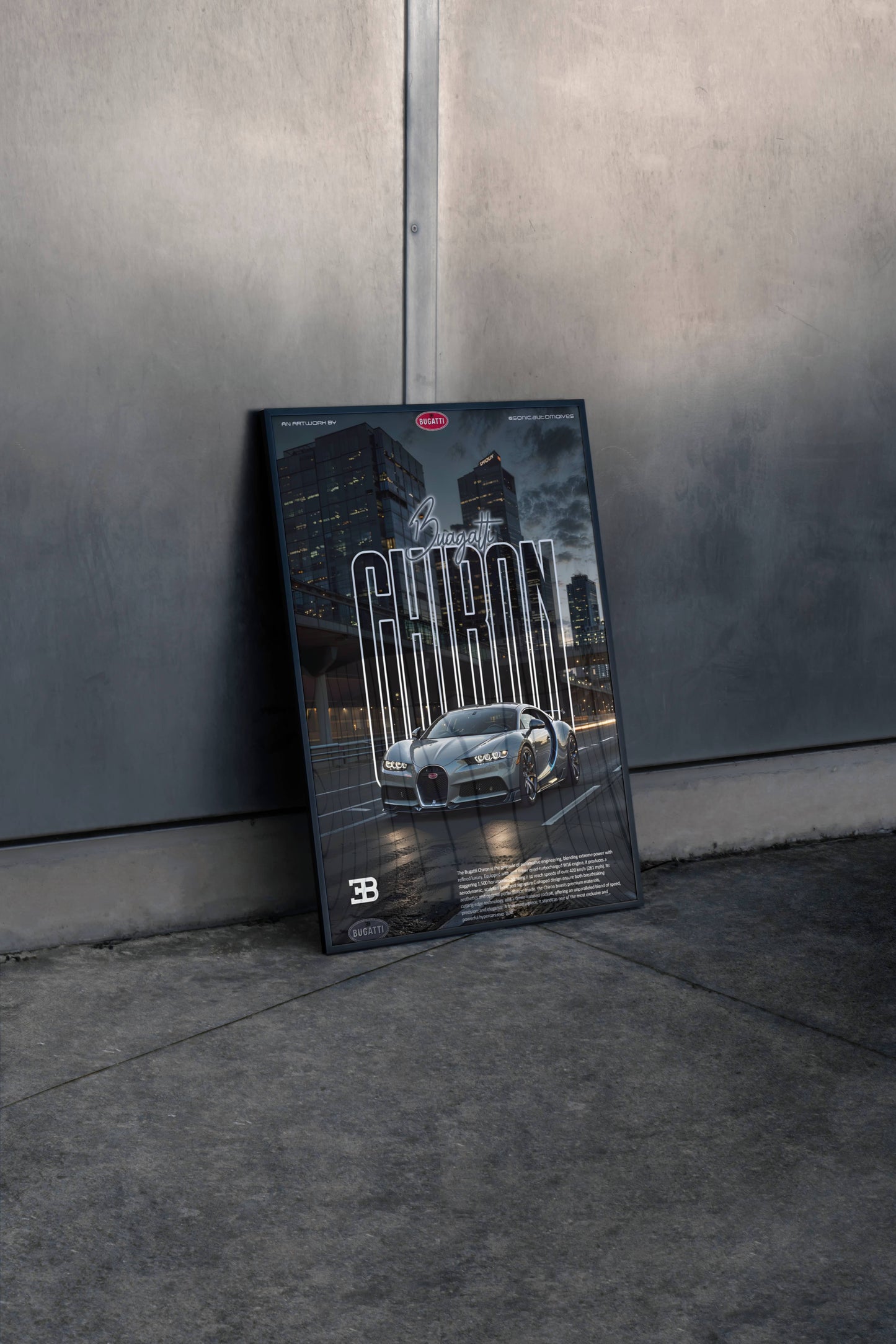 Bugatti Chiron Poster Frame