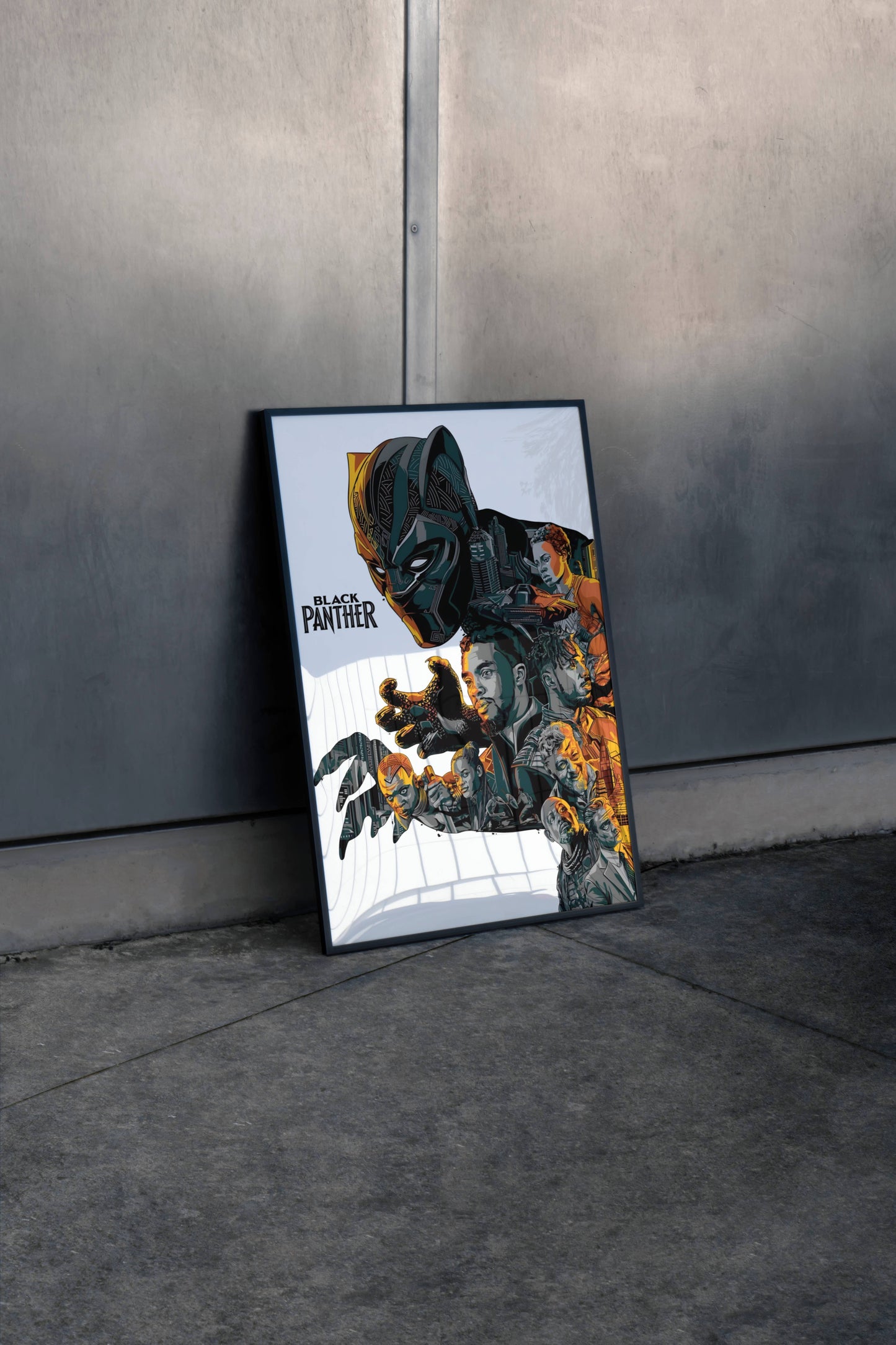 Black Panther The Movie Portrait Painting Frame