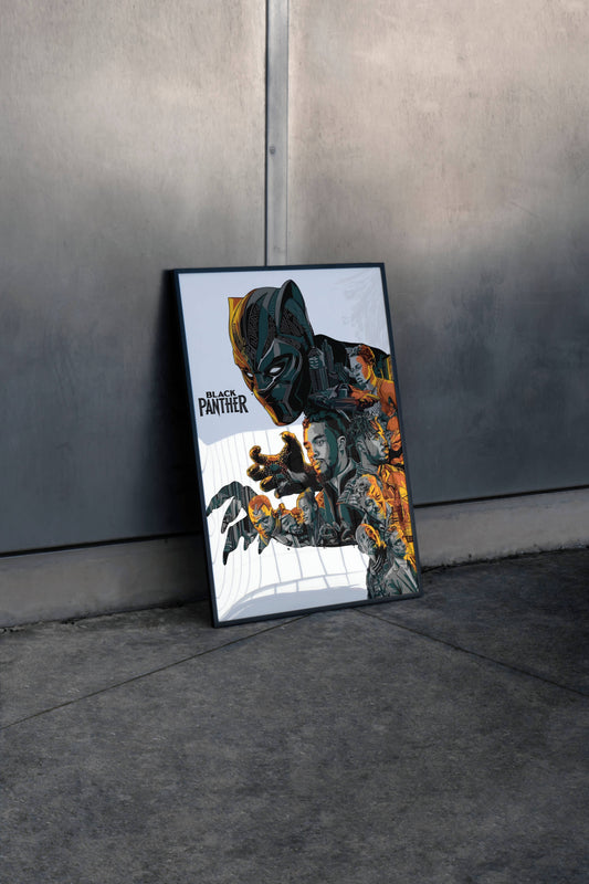 Black Panther The Movie Portrait Painting Frame