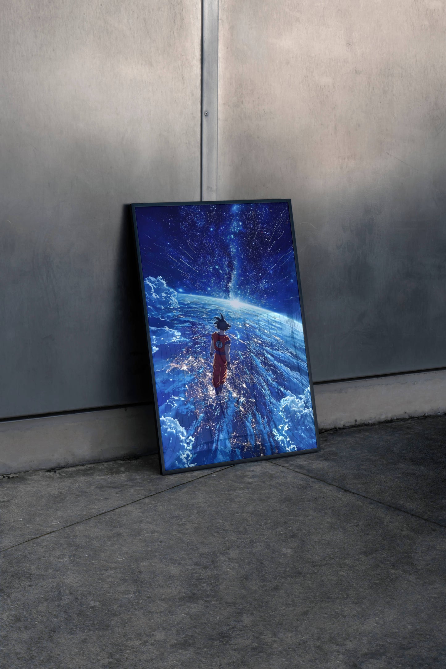 Goku Dragon Ball Z Space Cosmic Art Poster Frame