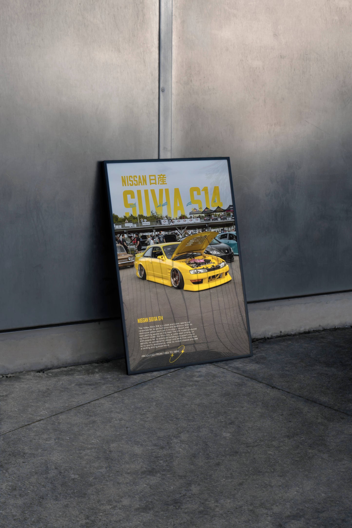 NISSAN SILVIA S14 Poster Frame