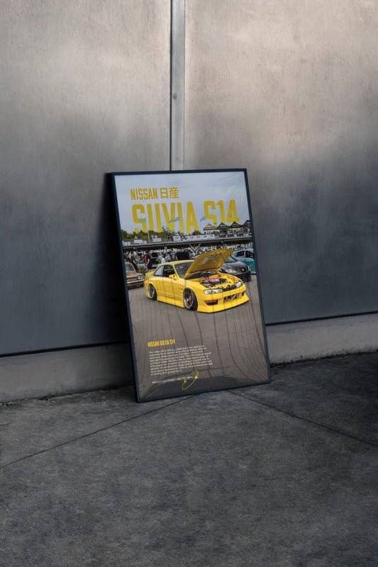 NISSAN SILVIA S14 Poster Frame